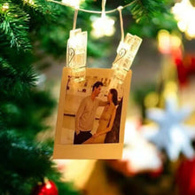 Carregar imagem no visualizador da galeria, Varal de 10 Fotos Vintage com Led