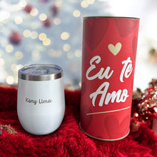 Carregar imagem no visualizador da galeria, Kit Copo Térmico 360ml Personalizado Para Presente