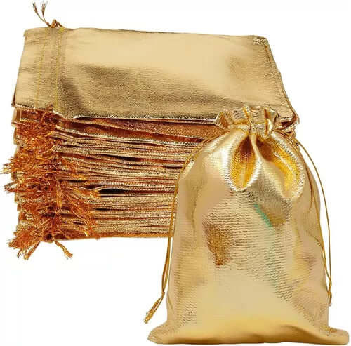 Saquinho Dourado para Presente (12x15cm)