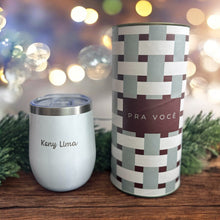 Carregar imagem no visualizador da galeria, Kit Copo Térmico 360ml Personalizado Para Presente
