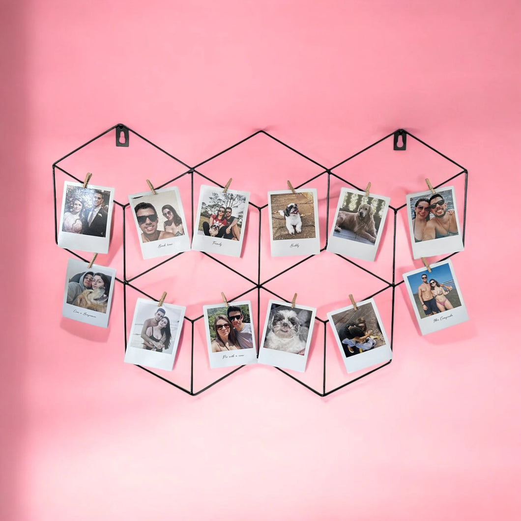 Memory Board Hexagonal + Fotos Reveladas + Led