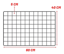 Carregar imagem no visualizador da galeria, Tela Aramada 60x40 p/ Memory Board + Pregadores (Sem Fotos)
